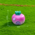 Miniatura casa de fruta de resina adorno jardin hada DIY micro paisaje decoracion. - Casa zanahoria n.º 11