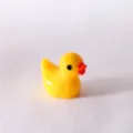 Mini figura de pato amarillo de resina para micropaisaje, decoración y funda de móvil DIY. - Amarillo Caramelo