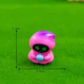 Figura miniatura de monstruo de resina linda juguete de dibujos animados micro paisaje - Púrpura magenta n.º 1