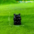 Miniature chat noir figurine mignon résine ornement pour micro paysage bureau décor. - Chat noir n° 6