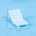 Miniature blue resin beach lounge chair dollhouse furniture micro landscape decor. - Beach Chair