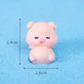 Cute resin pig figurine mini desktop ornament beach vacation style micro landscape doll toy. - Kayaking Pig