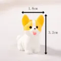 Mini figura de perro corgi de resina adorno de escritorio bonito juguete de animal de dibujos - Corgi