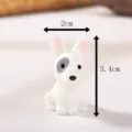 Mini resin puppy figurine cute desktop decoration micro landscape animal toy ornament - Bull Terrier