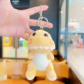 Lindo peluche dinosaurio llavero animal de peluche mochila bolso colgante regalo - Marrón