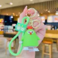 Cute green wind-up animal cartoon keychain bag charm toy gift for kids and friends daily use. - Green Chick