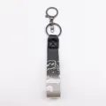 Gradient star bear woven keychain strap metal ring fashion bag pendant car key accessory item - Black