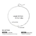 Stylish stainless steel freshwater pearl necklace geometric asymmetric clavicle chain jewelry. - Baroque Pearl Half Metal Chain (BX-NP7606)