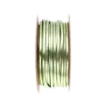 2mm metallic green PU leather cord spool for DIY bracelets, necklaces and jewelry making. - Light Green