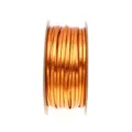 2mm metallic copper PU leather cord spool, ideal for DIY handmade bracelets and necklaces. - Orange