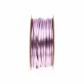 Close-up detail of 2mm metallic pink PU leather cord wrapped on spool for DIY jewelry making. - Light Purple