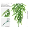 Artificial fern hanging vine plant plastic faux foliage wall decor for indoor home - DZH178-01