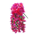 Flores Artificiales de Bougainvillea Planta Falsa Vid Decoración de Pared Hogar - Rojo Rosa Bicolor