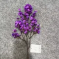 Ramo di fiori viola artificiale decorazione per la casa disposizione floreale finta pianta. - Gipsofila di seta a 16 teste, 1 stelo - Viola