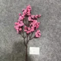 Ramo di fiori di ciliegio artificiali rosa per decorazioni domestiche, matrimoni o vasi artistici. - Gipsofila di seta a 16 teste, 1 stelo - Rosa