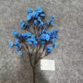 Artificial blue gypsophila flowers branch fake floral home decor wedding centerpiece - 16-Head Silk Baby's Breath 1 Stem - Blue