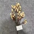 Artificial baby breath flower branch faux floral home wedding vase living room decor - 16-Head Silk Baby's Breath 1 Stem - Autumn White