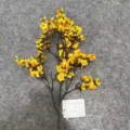 Artificial simulation flower branch fake plant home wedding vase decor yellow 1pcs - 16-Head Silk Gypsophila Stems - Sunset Red