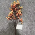 Artificial flower branch simulation plant home wedding vase arrangement living room decoration - 16-Head Silk Gypsophila Stems - Autumn Yellow