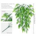 Artificial fern hanging plant 76cm PE plastic green vine wall decor for indoor use. - DZH178-05