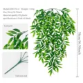 Artificial hanging plant artificial fern vine green leaf decoration 78cm PE plastic - DZH178-11