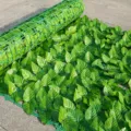 Valla de hojas verdes artificiales rollo de seto de hiedra jardín planta exterior - 1m*1m / Hojas de pothos en rejilla impresa