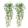 Plantas artificiales colgantes hiedra enredadera falsa planta verde decoracion pared 2pcs - Pothos de 9 Ramas