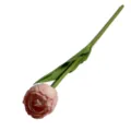Flor de tulipán rosa artificial tallo único flores falsas decoración del hogar accesorio foto. - Degradado de Champaña