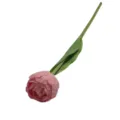 Flor de tulipán artificial rosa tallo único flor falsa decoración del hogar accesorio - Rosa Degradado