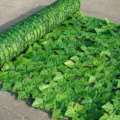 Artificial leaf fence screen green ivy roll hedge garden outdoor balcony wall decor - Printed Mesh Grape Leaves