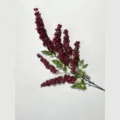 Ramas de glicina artificiales, flores falsas rojo oscuro para decoración hogar fiesta boda. - Rojo Oscuro