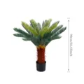Planta de palmera sago artificial en maceta arbol cycas falso para decoracion hogar 90cm - Palma cica mediana