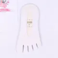 Calcetines invisibles de cinco dedos de malla blanca para mujer, zapatos de tacón alto. - Talla única / Blanco 02