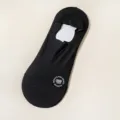 Calcetines invisibles bajos transpirables de malla negra para hombre verano finos de color liso - Talla única / Negro