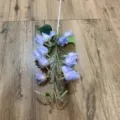 Artificial purple bellflower silk flower branch fake floral home wedding party decoration - Bell Yucca, Sky Blue (1 Stem)