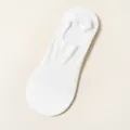 Calcetines invisibles de verano transpirables para hombre lisos malla corte bajo - Talla única / Blanco