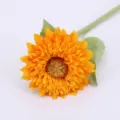 Girasole finto fiore artificiale a stelo singolo per decorazione tavola casa variante - Girasole a Olio a Testa Singola / Giallo chiaro
