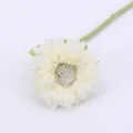 Fiore finto di girasole artificiale stelo singolo per decorazione casa e tavolo - Girasole a Olio a Testa Singola / Bianco