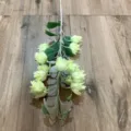 Artificial bellflower branch pale green silk flower for home wedding decoration floral arrangement - Bell Yucca - Tender Green (1 Stem)