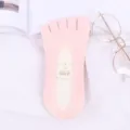 Calzini a cinque dita rosa traspiranti in rete da donna estate invisibile sottile variante. - Taglia unica / Rosa