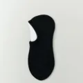 Men's solid color breathable mesh low-cut boat socks anti-slip summer invisible socks - One Size / Black 01