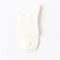 Calcetines casual de hombre de algodon liso tubo medio variante blanca transpirable - Talla única / 08 Blanco