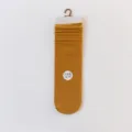 Women Yellow Stack Socks Solid Color Casual Long Tube Roll Mouth Cotton Soft Variant - One Size / 06 Bright Yellow