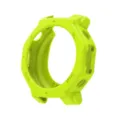 Silicone protective case for smart watch, bright green rugged bumper cover, shockproof design. - Amazfit T-REX 3 Pro (44mm) Silicone Case / Green