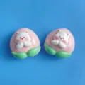Resin Peach Animal Charms DIY Phone Case Hair Clip Craft Accessories Cute Kawaii Decor - Peach Puppy