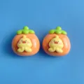 Cute duck fruit resin flatbacks for DIY phone case and hair clip decoration crafts - Orange Chick