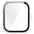 Transparent PC and tempered glass all-in-one smartwatch protective case anti-drop cover accessory - HW-Fit5Pro Case and Screen Protector 2-in-1 / Clear