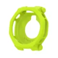 Bright green silicone protective case for rugged sports smartwatch, hollow design. - Grass Green