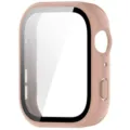Roze smartwatch beschermhoes met gehard glas schermbeveiliging, pc hardcase. - Huawei Fit 5 hoesje met geïntegreerde screenprotector / Kersenbloesem Roze