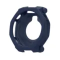 Detailed view of dark blue hollow smartwatch protective case, cutout design, durable TPU. - Midnight Blue